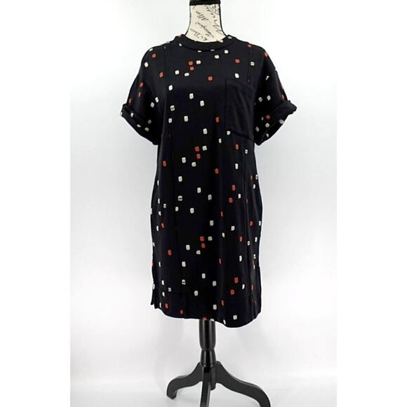 Jason Wu Grey Shirt Dress Women XS Black Dash Embroidered Minimalist Mod Retro - Picture 1 of 16